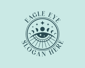 Cosmic Fortune Teller Eye logo design