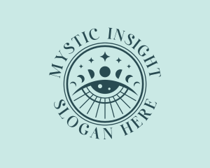 Cosmic Fortune Teller Eye logo design