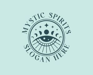 Cosmic Fortune Teller Eye logo design