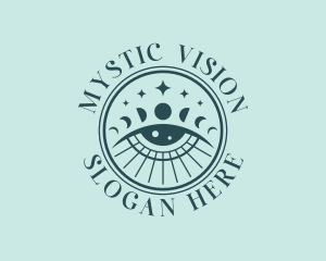 Fortune Telling - Cosmic Fortune Teller Eye logo design