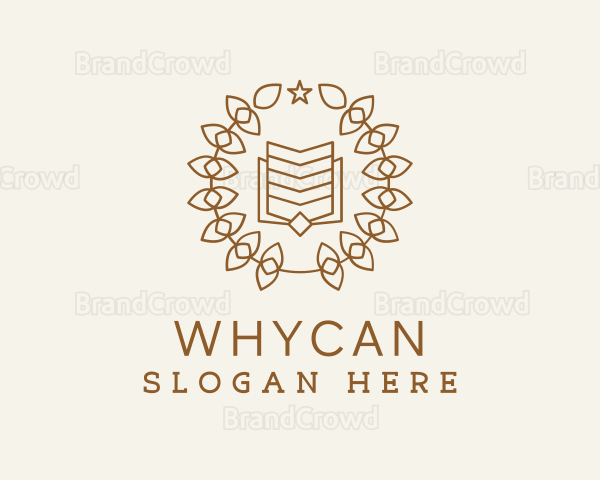 Book Wreath Academy Logo