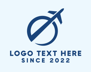 Aircraft - Flying Airplane Transport logo design