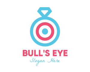 Bulls Eye Ring logo design