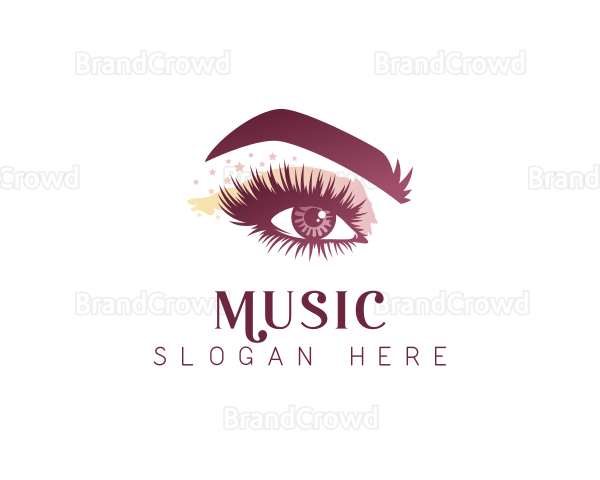 Cosmetics Eyelash Makeup Logo