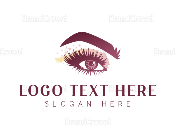 Cosmetics Eyelash Makeup Logo