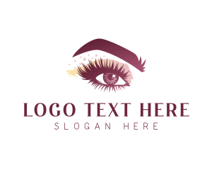 Eyeshadow - Cosmetics Eyelash Makeup logo design