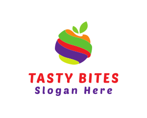 Colorful Fruit Twist Logo