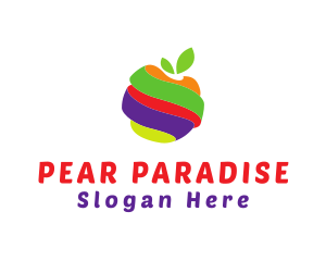 Pear - Colorful Fruit Twist logo design