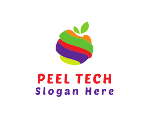 Peel - Colorful Fruit Twist logo design