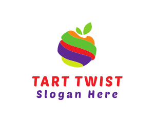 Colorful Fruit Twist logo design