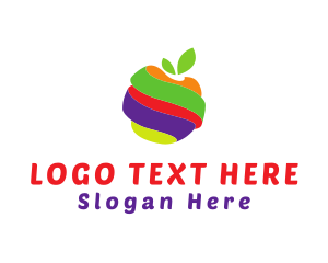 Apple - Colorful Fruit Twist logo design