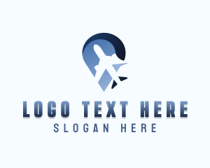 Freight - Plane Flight Logistics logo design