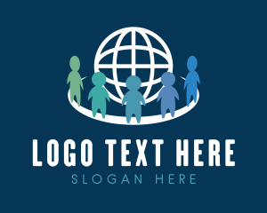 Job - World Recruitment Hub logo design