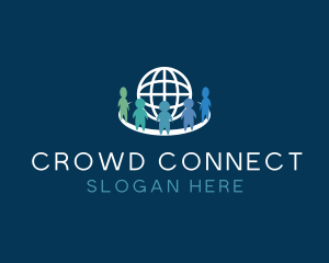 Crowd - World Recruitment Hub logo design