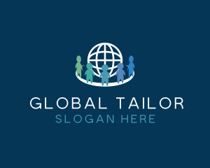 Global Human Recruitment logo design