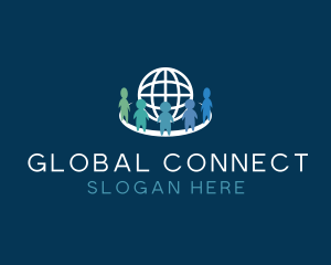 Global Human Recruitment logo design