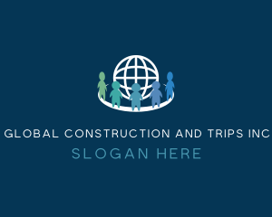Global Human Recruitment logo design