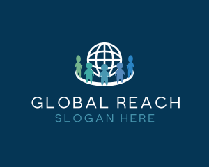 Global Human Recruitment logo design