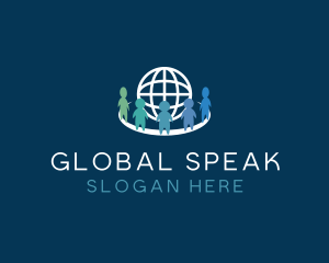 Global Human Recruitment logo design