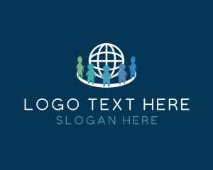 Globe - World Recruitment Hub logo design