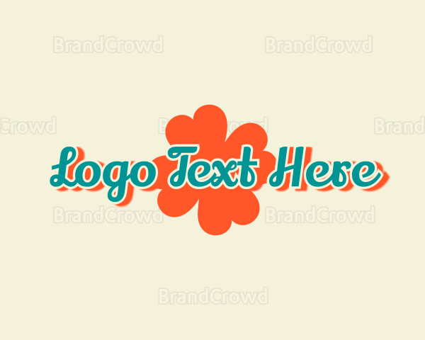 Chic Flower Cursive Logo