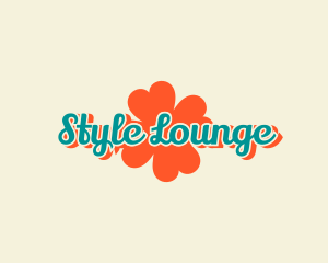 Casualwear - Chic Flower Cursive logo design