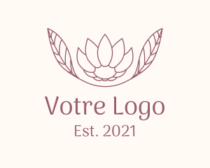 Floristry - Minimalist Ornamental Flower logo design