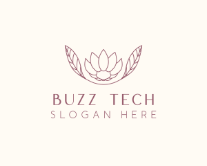 Minimalist Ornamental Flower  logo design