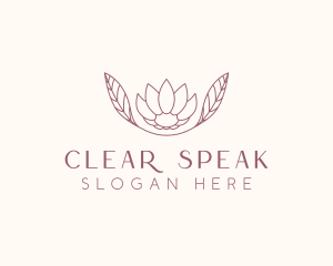 Minimalist Ornamental Flower  logo design