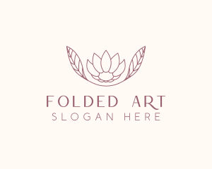 Minimalist Ornamental Flower  logo design