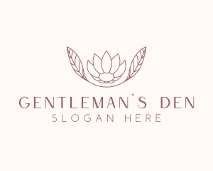 Minimalist Ornamental Flower  logo design