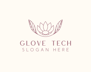 Minimalist Ornamental Flower  logo design