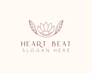 Minimalist Ornamental Flower  logo design