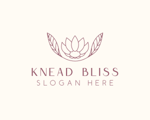 Minimalist Ornamental Flower  logo design