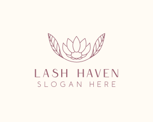 Minimalist Ornamental Flower  logo design