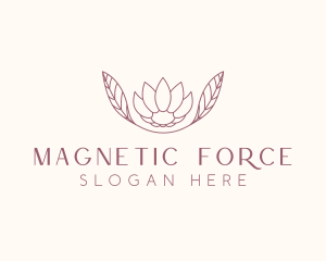 Minimalist Ornamental Flower  logo design