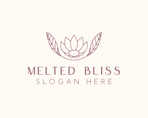 Minimalist Ornamental Flower  logo design