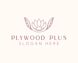 Minimalist Ornamental Flower  logo design