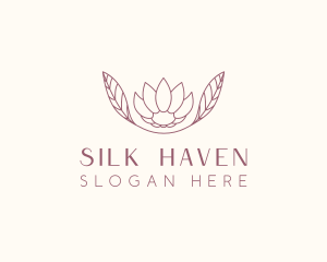 Minimalist Ornamental Flower  logo design