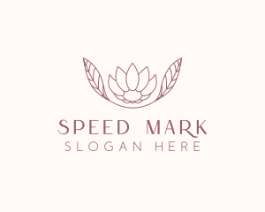 Minimalist Ornamental Flower  logo design