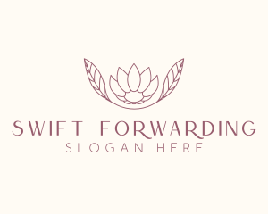 Minimalist Ornamental Flower  logo design