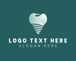 Orthodontics - Tooth Dental Implant logo design