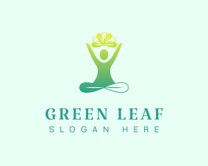 Natural Leaf Yoga logo design