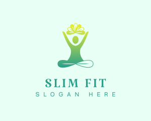 Natural Leaf Yoga logo design