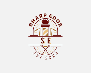 Barber Haircut Grooming logo design