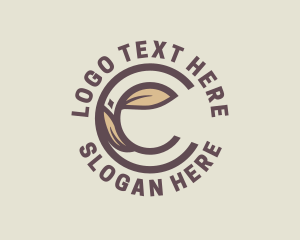 Elegant Leaf Letter C Logo