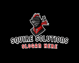 Squire - Knight Warrior Fighter logo design