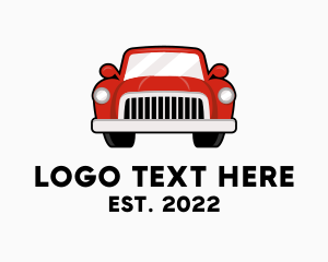 Wheels - Retro Automobile Car logo design