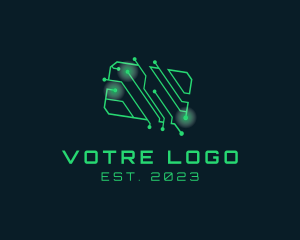 Customer Service - Circuit Tech Chat logo design