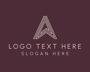 Financial - Architecture Firm Letter A logo design